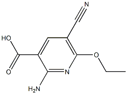 2-Amino-5-cyano-6-ethoxy-3-pyridinecarboxylic acid|