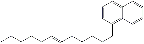 1-(6-ドデセニル)ナフタレン 化学構造式