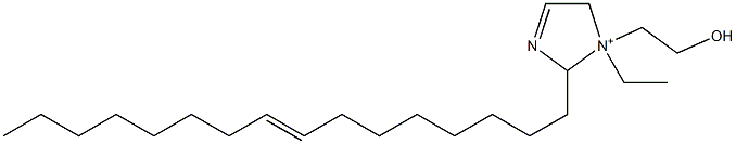 1-Ethyl-2-(8-hexadecenyl)-1-(2-hydroxyethyl)-3-imidazoline-1-ium Structure