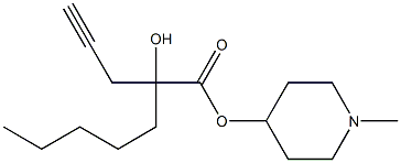 2-Hydroxy-2-(2-propynyl)heptanoic acid 1-methyl-4-piperidyl ester|