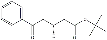 (3R)-3-Methyl-5-oxo-5-phenylvaleric acid tert-butyl ester Structure