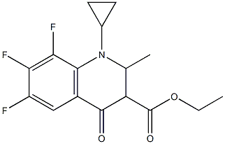 1-Cyclopropyl-6,7,8-trifluoro-1,2,3,4-tetrahydro-2-methyl-4-oxoquinoline-3-carboxylic acid ethyl ester