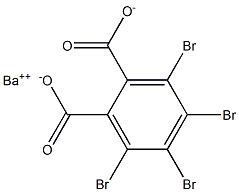 3,4,5,6-Tetrabromophthalic acid barium salt Structure