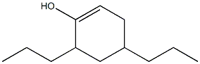 4,6-Dipropyl-1-cyclohexen-1-ol Structure