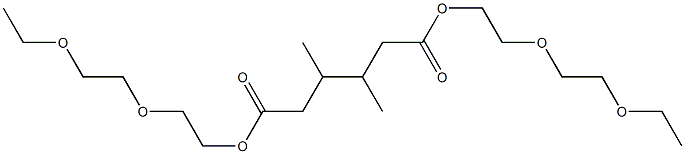 3,4-Dimethyladipic acid bis[2-(2-ethoxyethoxy)ethyl] ester,,结构式