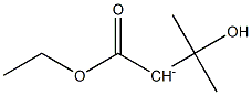 1-Ethoxy-3-hydroxy-3-methyl-1-oxobutan-2-ide Struktur
