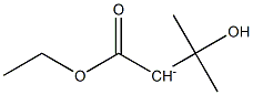 1-Ethoxy-3-hydroxy-3-methyl-1-oxobutan-2-ide,,结构式