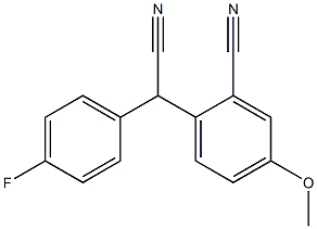 (2-Cyano-4-methoxyphenyl)(4-fluorophenyl)acetonitrile
