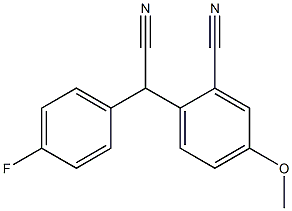  (2-Cyano-4-methoxyphenyl)(4-fluorophenyl)acetonitrile