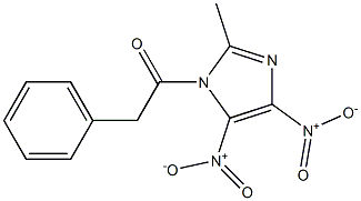 2-Methyl-4,5-dinitro-1-[2-(phenyl)-1-oxoethyl]-1H-imidazole Struktur