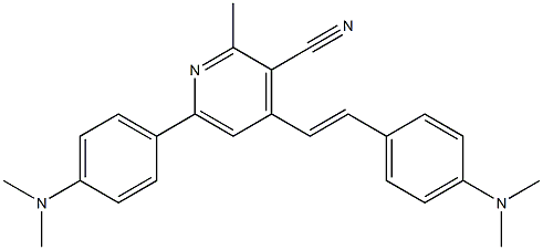  2-Methyl-4-[2-(4-dimethylaminophenyl)ethenyl]-6-(4-dimethylaminophenyl)pyridine-3-carbonitrile