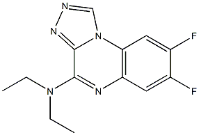 4-Diethylamino-7,8-difluoro[1,2,4]triazolo[4,3-a]quinoxaline Structure