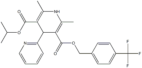 1,4-Dihydro-2,6-dimethyl-4-(2-pyridinyl)pyridine-3,5-dicarboxylic acid 3-[4-(trifluoromethyl)benzyl]5-isopropyl ester|