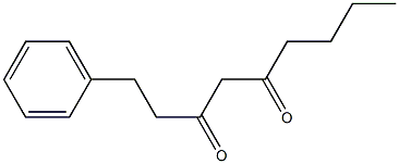1-Phenyl-3,5-nonanedione Structure