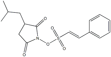 (E)-2-Phenylethenesulfonic acid 2,5-dioxo-3-isobutyl-1-pyrrolidinyl ester