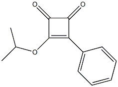 3-Phenyl-4-isopropoxy-3-cyclobutene-1,2-dione,,结构式