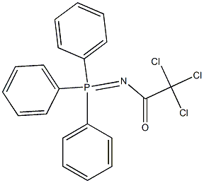 (Trichloroacetylimino)triphenylphosphorane,,结构式