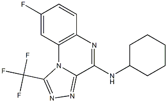  4-Cyclohexylamino-1-trifluoromethyl-8-fluoro[1,2,4]triazolo[4,3-a]quinoxaline