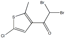 2,2-DIBROMO-1-(5-CHLORO-2-METHYL-THIOPHEN-3-YL)-ETHANONE Struktur