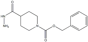 benzyl 4-(hydrazinecarbonyl)piperidine-1-carboxylate,,结构式