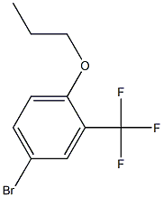 4-bromo-1-propoxy-2-(trifluoromethyl)benzene Struktur