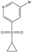 3-bromo-5-(cyclopropylsulfonyl)pyridine Structure