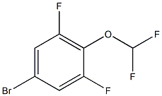 4-溴-2,6-二氟-1-二氟甲氧基苯 结构式