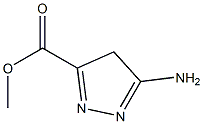 5-Amino-4H-pyrazole-3-carboxylic 
acid methyl ester,,结构式