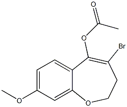 4-bromo-8-methoxy-2,3-dihydrobenzo[b]oxepin-5-yl acetate|