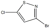 3-bromo-5-chloroisothiazole,,结构式
