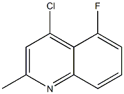 4-chloro-5-fluoro-2-methylquinoline Struktur