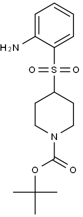 4-(2-Amino-benzenesulfonyl)-piperidine-1-carboxylic acid tert-butyl ester,,结构式