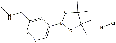 N-methyl-1-(5-(4,4,5,5-tetramethyl-1,3,2-
dioxaborolan-2-yl)pyridin-3-yl)methanamine
HCl Struktur