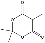 2,2,5-trimethyl-1,3-dioxane-4,6-dione Struktur