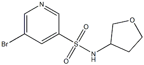 5-broMo-N-(tetrahydrofuran-3-yl)pyridine-3-sulfonaMide,,结构式