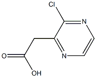 (3-Chloropyrazin-2-yl)-acetic acid,,结构式