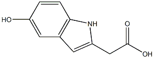 5-Hydroxyindol-3-acetic Acid Structure