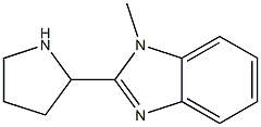 1-Methyl-2-(2-pyrrolidinyl)-1H-benziMidazole 化学構造式