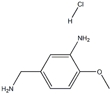 5-(AMinoMethyl)-2-Methoxyaniline hydrochloride,,结构式
