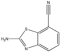 2-氨基-7-氰基苯并噻唑 结构式