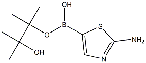 2-AMinothiazole-5-boronic acid pinacol ester 结构式