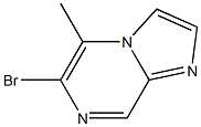 6-Bromo-5-methylimidazo[1,2-a]pyrazine,,结构式
