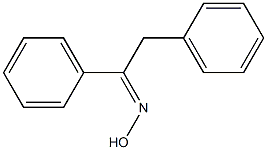 1,2-Diphenyl-1-ethanone oxime 化学構造式