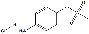 {4-[(Methylsulfonyl)methyl]phenyl}amine hydrochloride 化学構造式