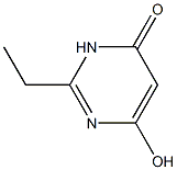 2-Ethyl-6-hydroxypyrimidin-4(3H)-one 化学構造式