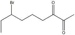 7-bromo-2,3,nonanedione Structure