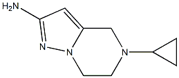 5-cyclopropyl-4,5,6,7-tetrahydropyrazolo[1,5-A]pyrazin-2-amine Structure