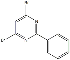 4,6-二溴-2-苯基嘧啶,,结构式