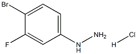 4-bromo-3-fluorophenylhydrazine hydrochloride Structure