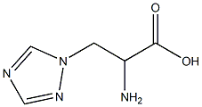 3-(1,2,4-三唑-1-基)-DL-丙氨酸,,结构式